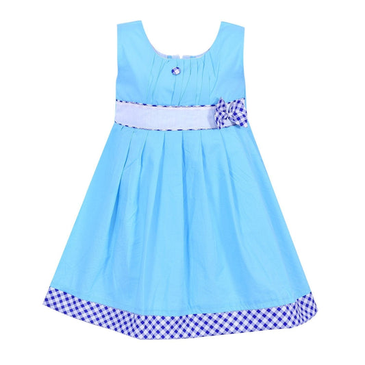 Baby Girls Dress ctn013blu - Wish Karo Cotton Wear - frocks Cotton Wear - baby dress
