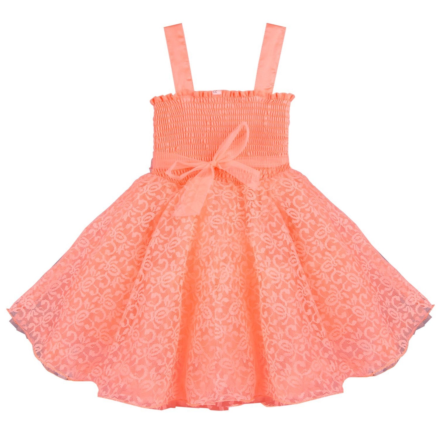 Baby Girls Party Wear Frock Dress DN fr1031pch - Wish Karo Party Wear - frocks Party Wear - baby dress