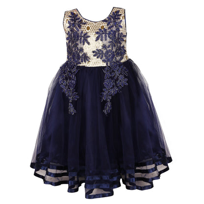 Girls Long Frock  LF52nb -  Wish Karo Dresses