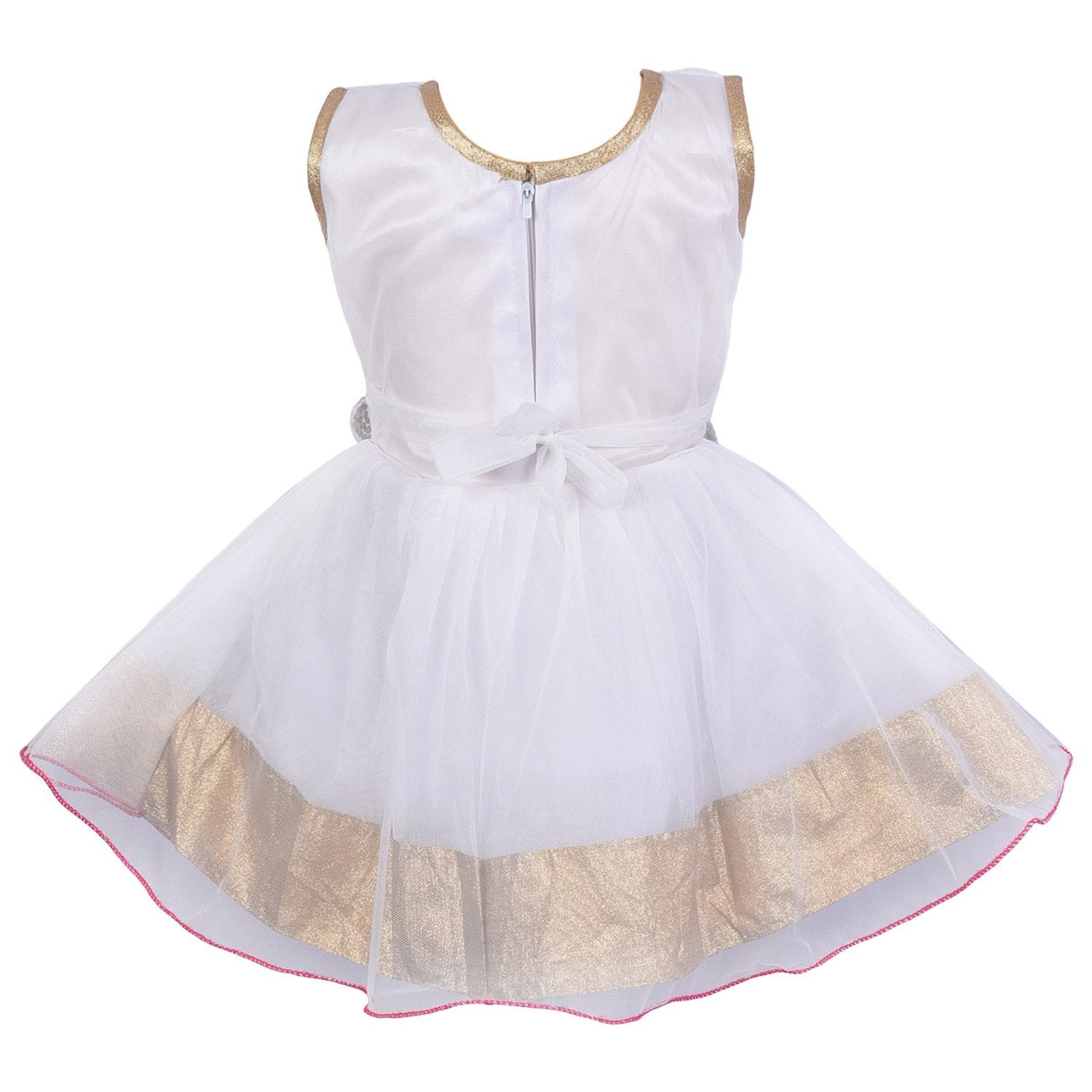 Baby Girls Frock Dress fr10pinknw - Wish Karo Party Wear - frocks Party Wear - baby dress