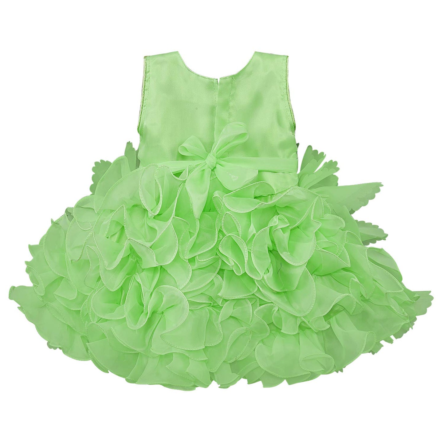 Baby Girls Frock Dress-fe2753grn - Wish Karo Party Wear - frocks Party Wear - baby dress