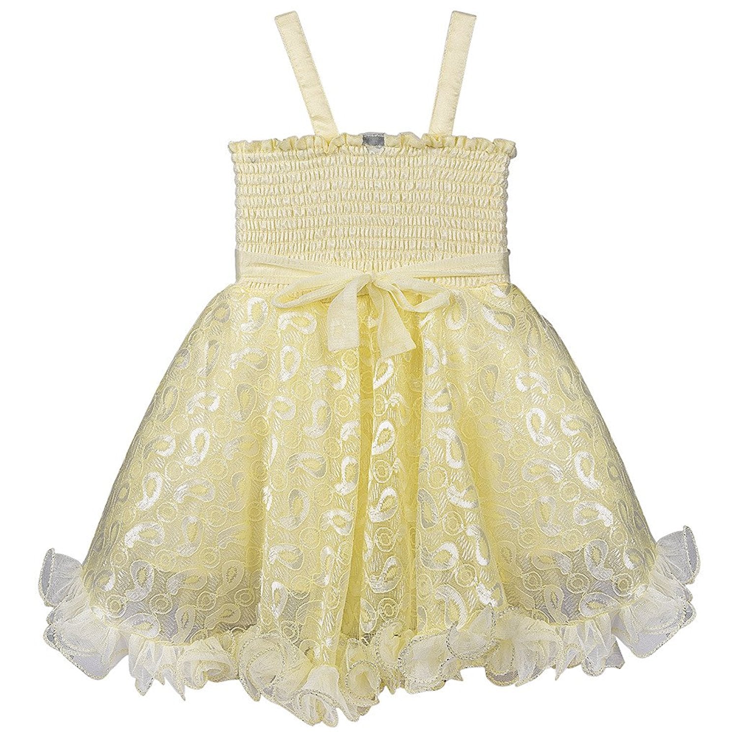 Baby Girls Party Wear Frock Dress DN fe1203cnw - Wish Karo Party Wear - frocks Party Wear - baby dress