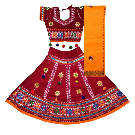 Girl's Cotton Ghaghra Choli, Leghnga Choli, Chania Choli 144m
