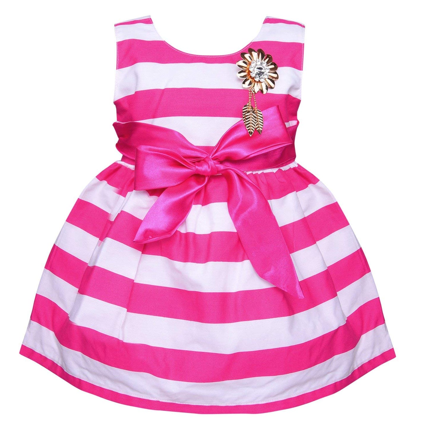 Baby Girls Party wear Frock Dress ctn265pnk - Wish Karo Cotton Wear - frocks Cotton Wear - baby dress