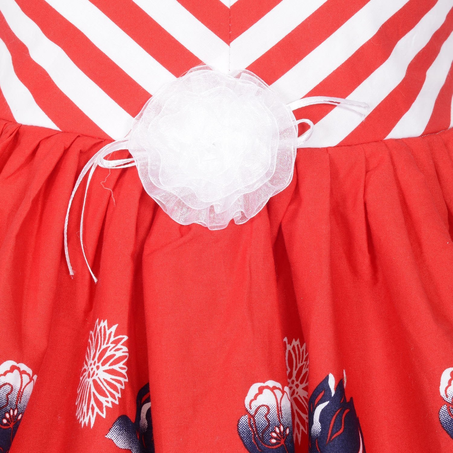 Baby Girls Party Wear Frock Dress ctn259rd - Wish Karo Cotton Wear - frocks Cotton Wear - baby dress