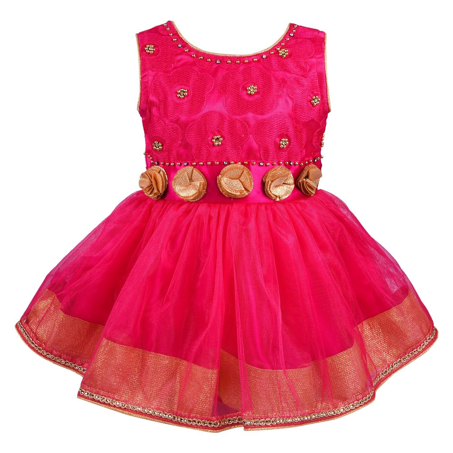 baby girls Party Wear Frock Dress Bx82pnk - Wish Karo Party Wear - frocks Party Wear - baby dress