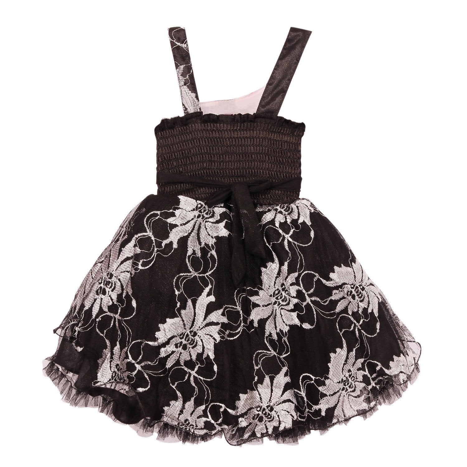 Baby Girls Party Wear Frock Dress fe1102silnw -  Wish Karo Dresses