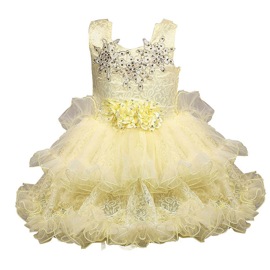 Baby Girls Frock Dress Fre149cnw - Wish Karo Party Wear - frocks Party Wear - baby dress