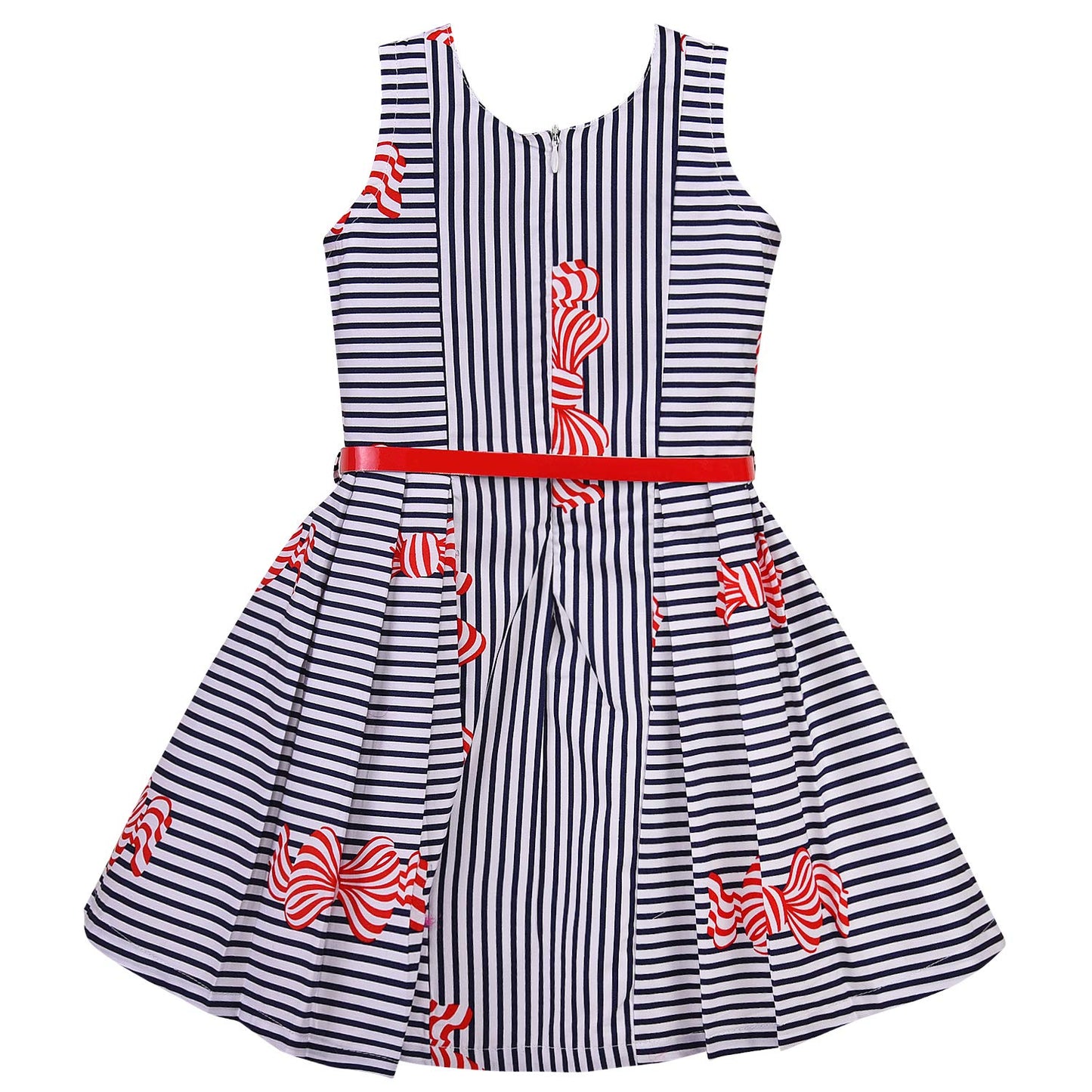 Baby Girls Cotton Frock Dress for Girls-bxa260rd - Wish Karo Party Wear - frocks Party Wear - baby dress