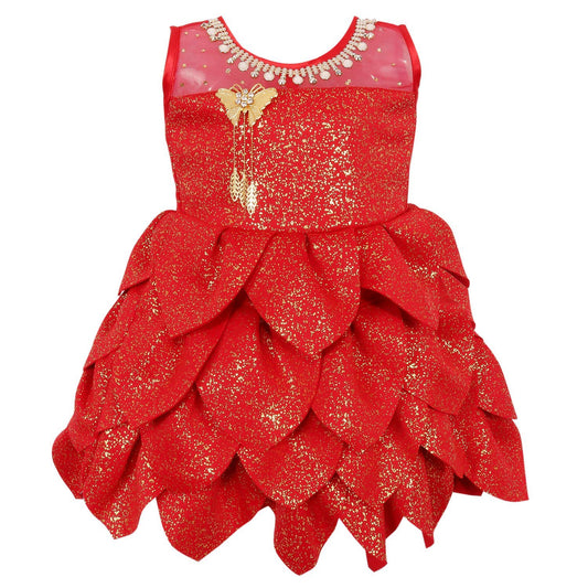 Baby Girls Party Wear Frock Dress Fe2441rd -  Wish Karo Dresses