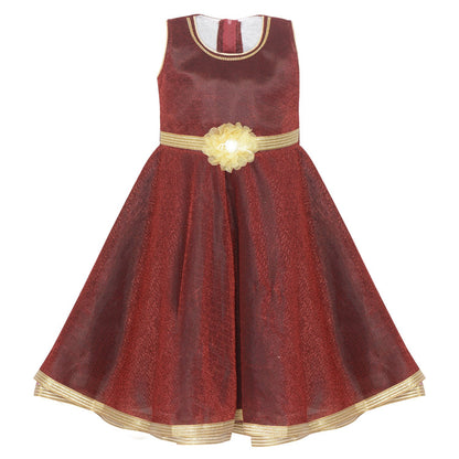 Girls Long Frock LF121mm -  Wish Karo Dresses