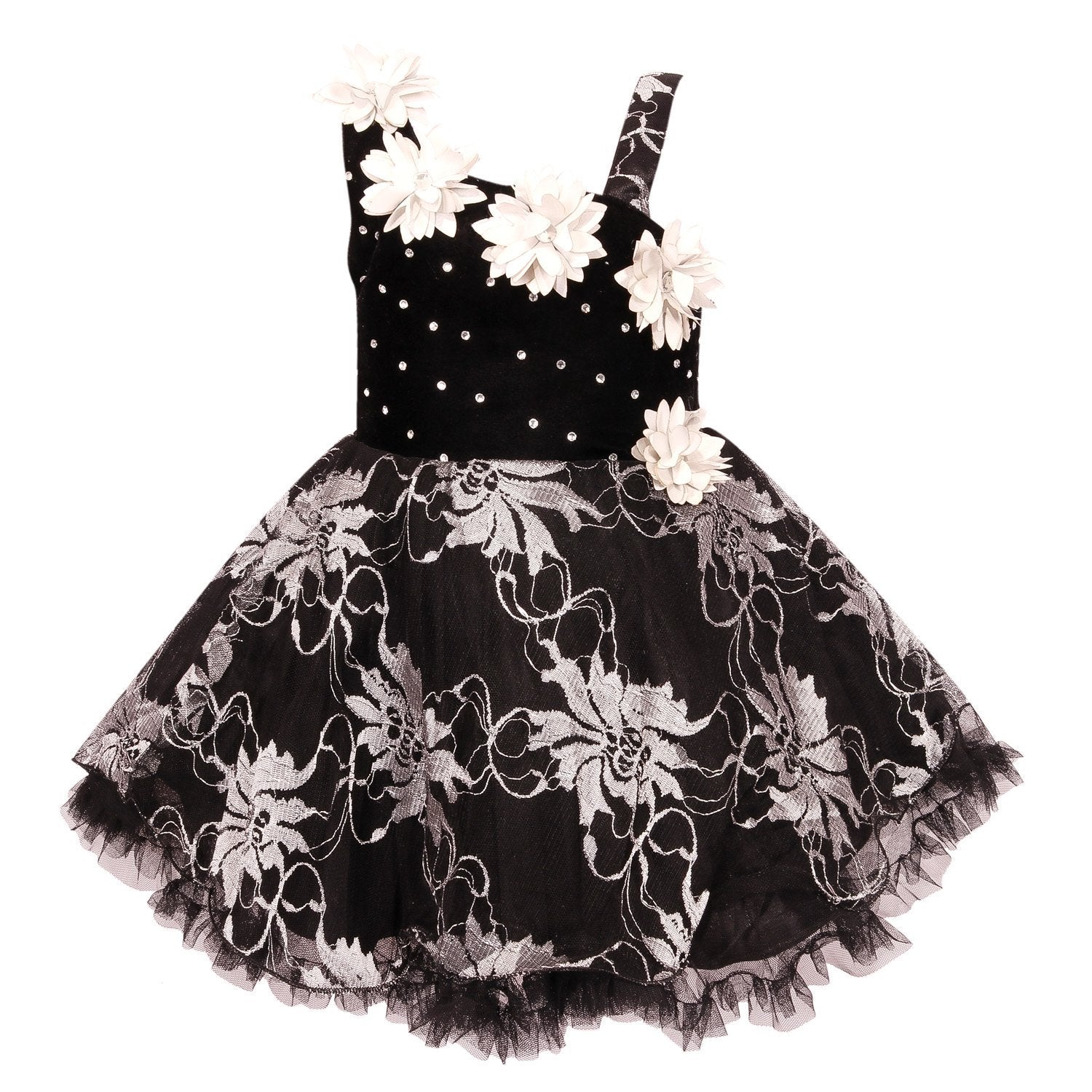 Baby Girls Party Wear Frock Dress fe1102silnw -  Wish Karo Dresses