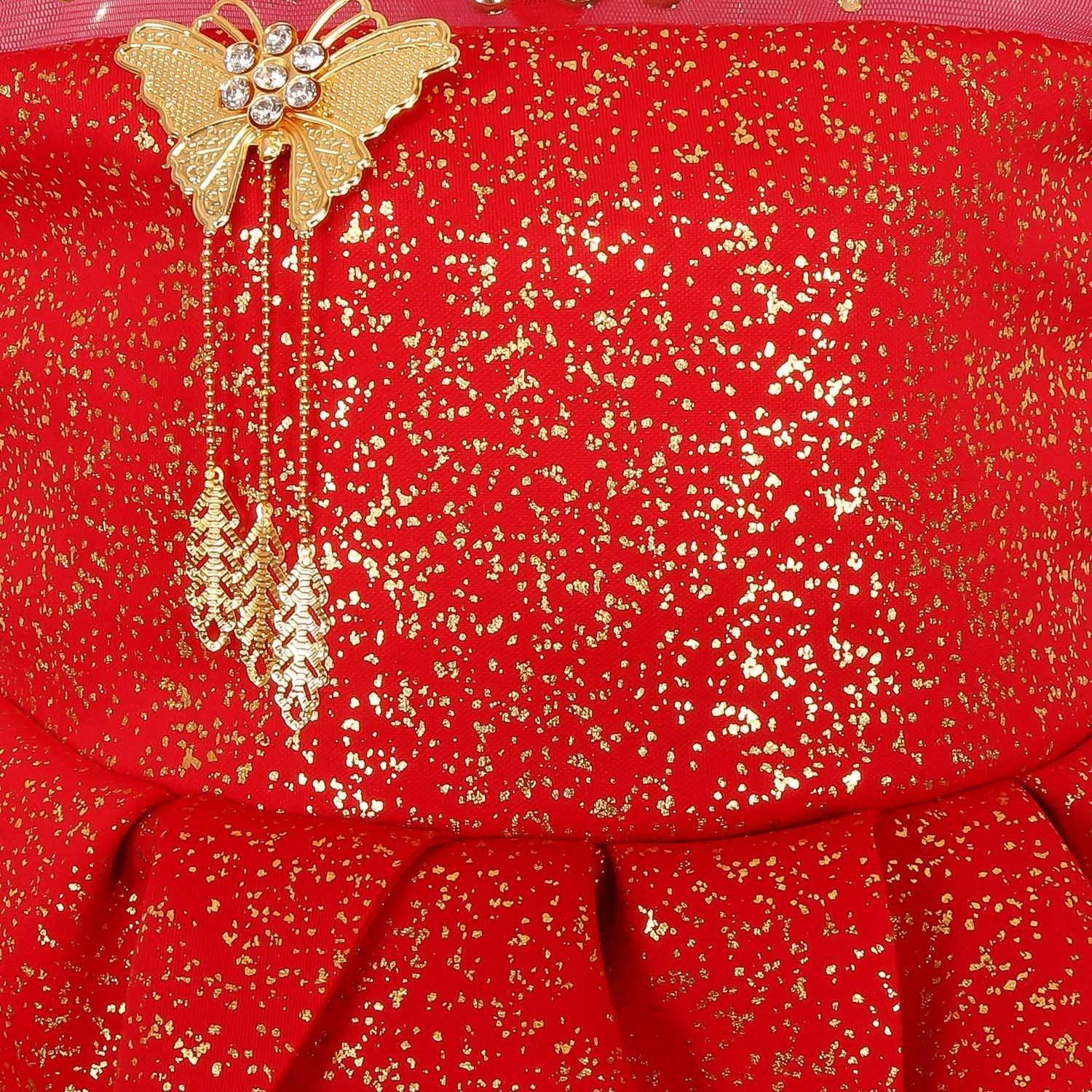 Baby Girls Party Wear Frock Dress Fe2441rd -  Wish Karo Dresses