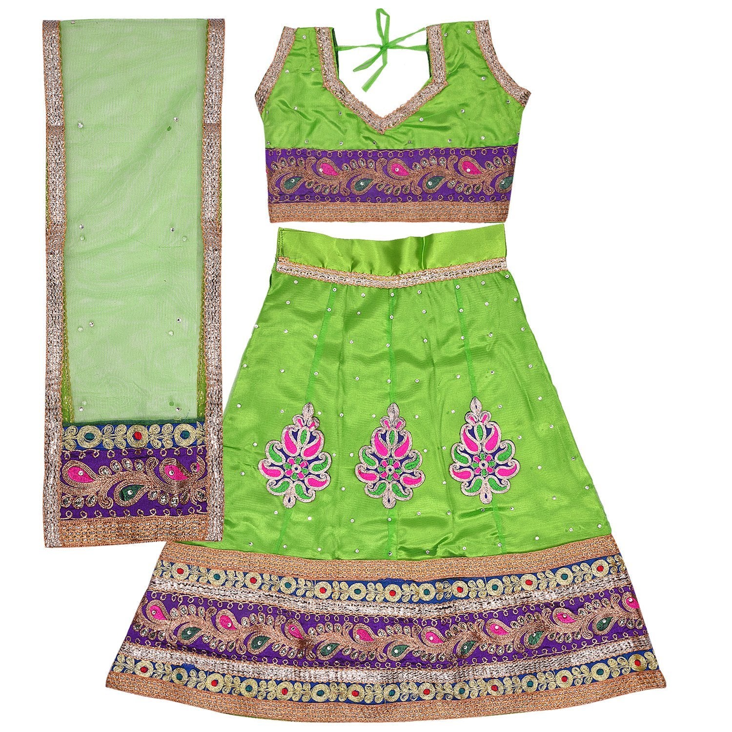 Girl's Leghnga Choli GC 127pg -  Wish Karo Dresses