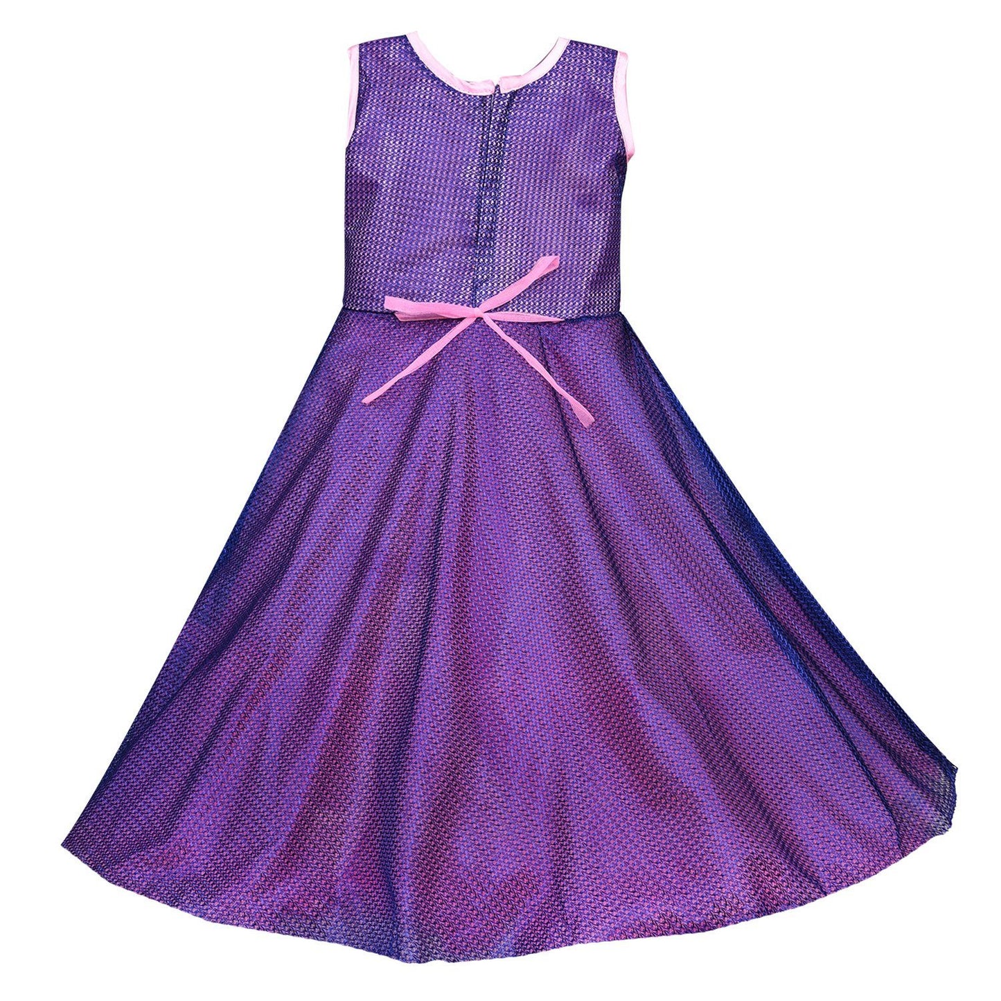 Girls Party Wear Long Dress Gown LF133pnk -  Wish Karo Dresses