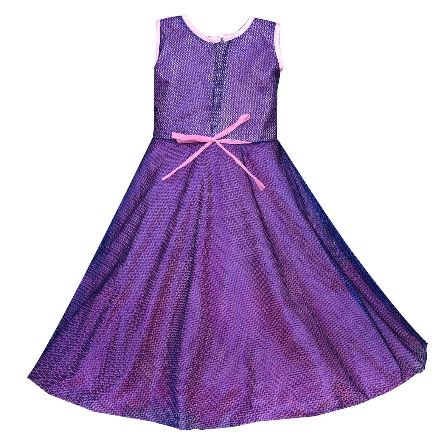 Girls Party Wear Long Dress Gown LF133pnk -  Wish Karo Dresses