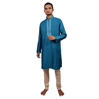 Wish Karo Men's Silk Kurta Pajama Set