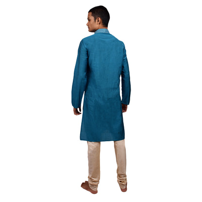 Wish Karo Men's Silk Kurta Pajama Set