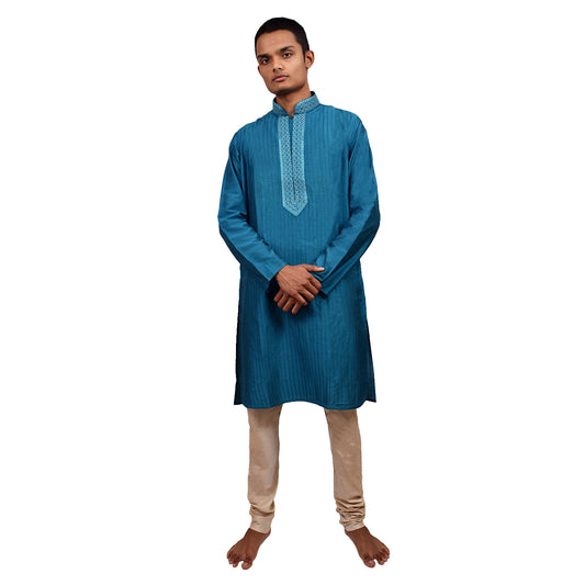 Wish Karo Men's Silk Kurta Pajama Set