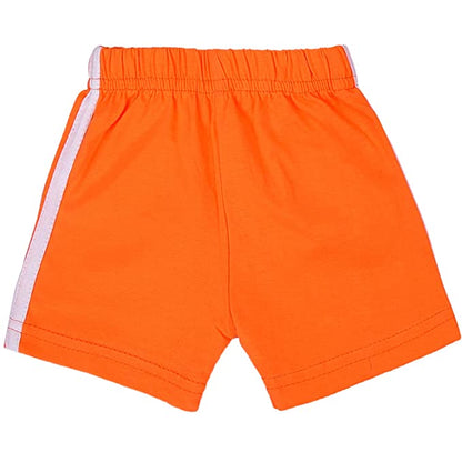 Wish Karo Unisex Cotton Animal Print T-Shirt and Short Set for Baby Boys - Baby Girls (Bt10org)