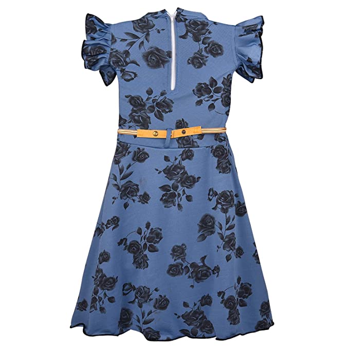 Wish Karo Girls Casual Western Dress - Japan Satin - (CSL233b)