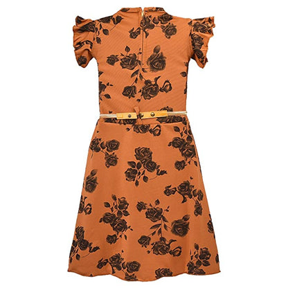 Wish Karo Girls Casual Western Dress - Japan Satin - (CSL233y)