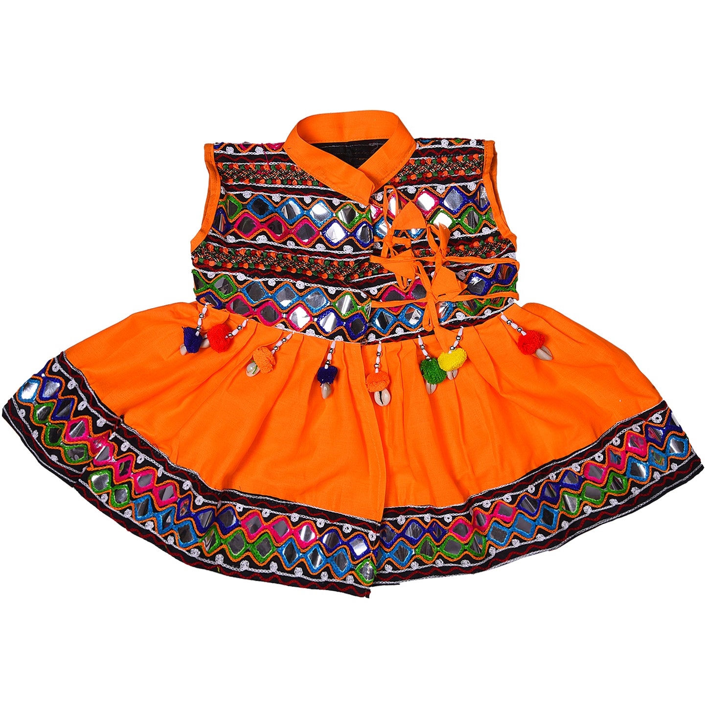 Boys Sleeveless Hand Embroidered Kedia Set BD143y