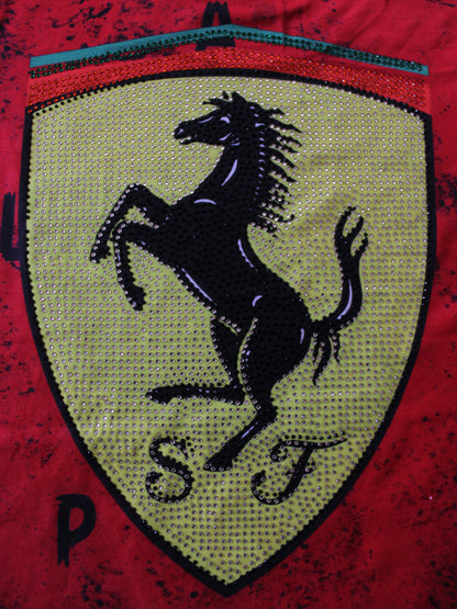 Wish Karo | Boys Ferrari Tshirt Red