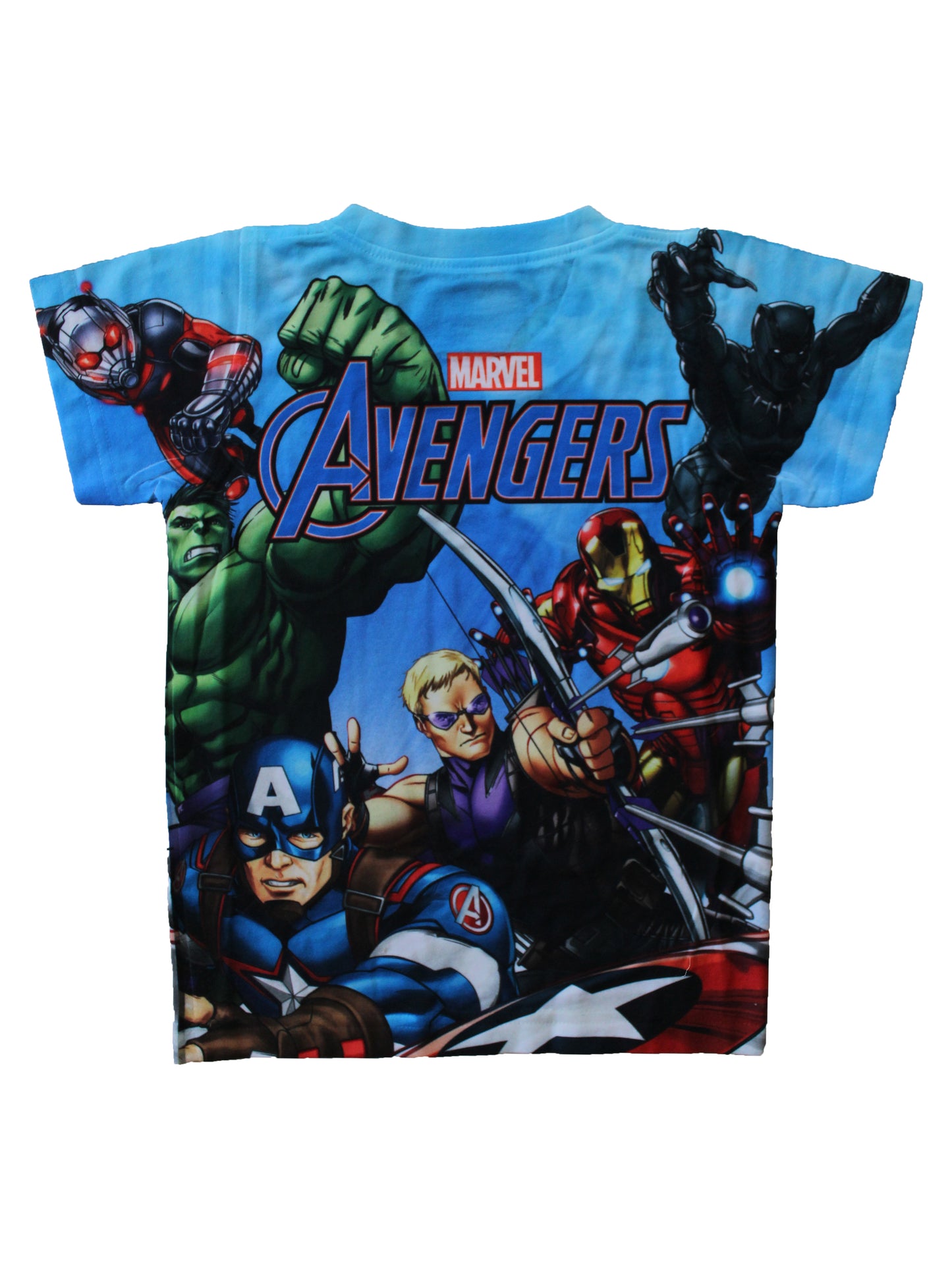 Wish Karo | Boys Marvel Avengers Tshirt Blue