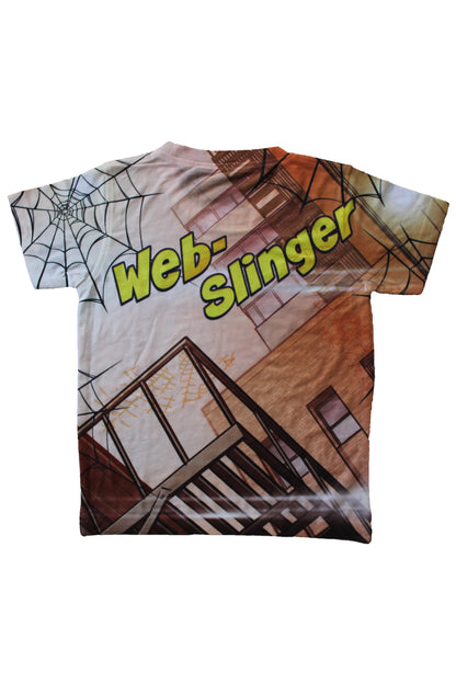 Wish Karo | Boys Spiderman Web Slinger Tshirt Multi-Color