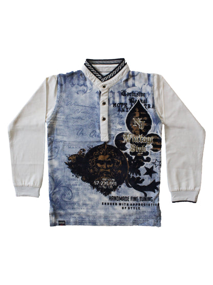 Wish Karo | Boys Printed Tshirt Multi-Color