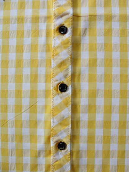 Wish Karo | Boys Checked Shirt Yellow