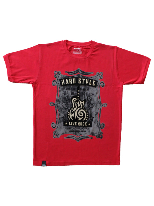 Wish Karo | Boys Rock Concert Tshirt Red
