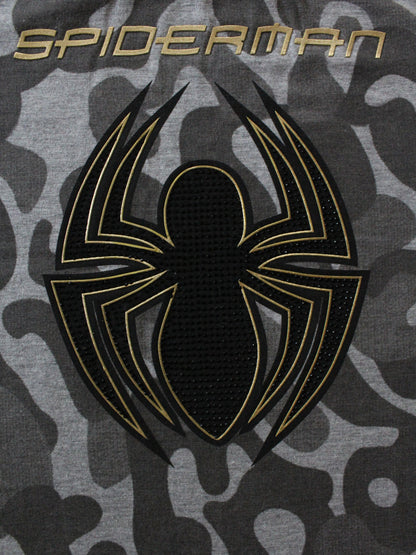 Wish Karo | Boys Spiderman Camouflage Tshirt Grey