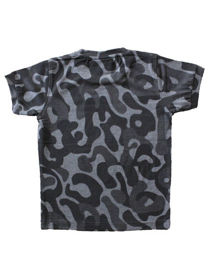 Wish Karo | Boys Spiderman Camouflage Tshirt Grey