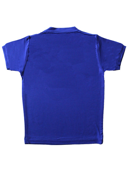 Wish Karo | Boys Plain Tshirt Blue