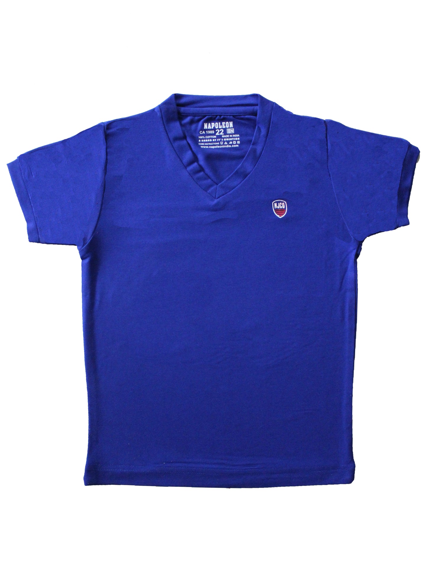 Wish Karo | Boys Plain Tshirt Blue