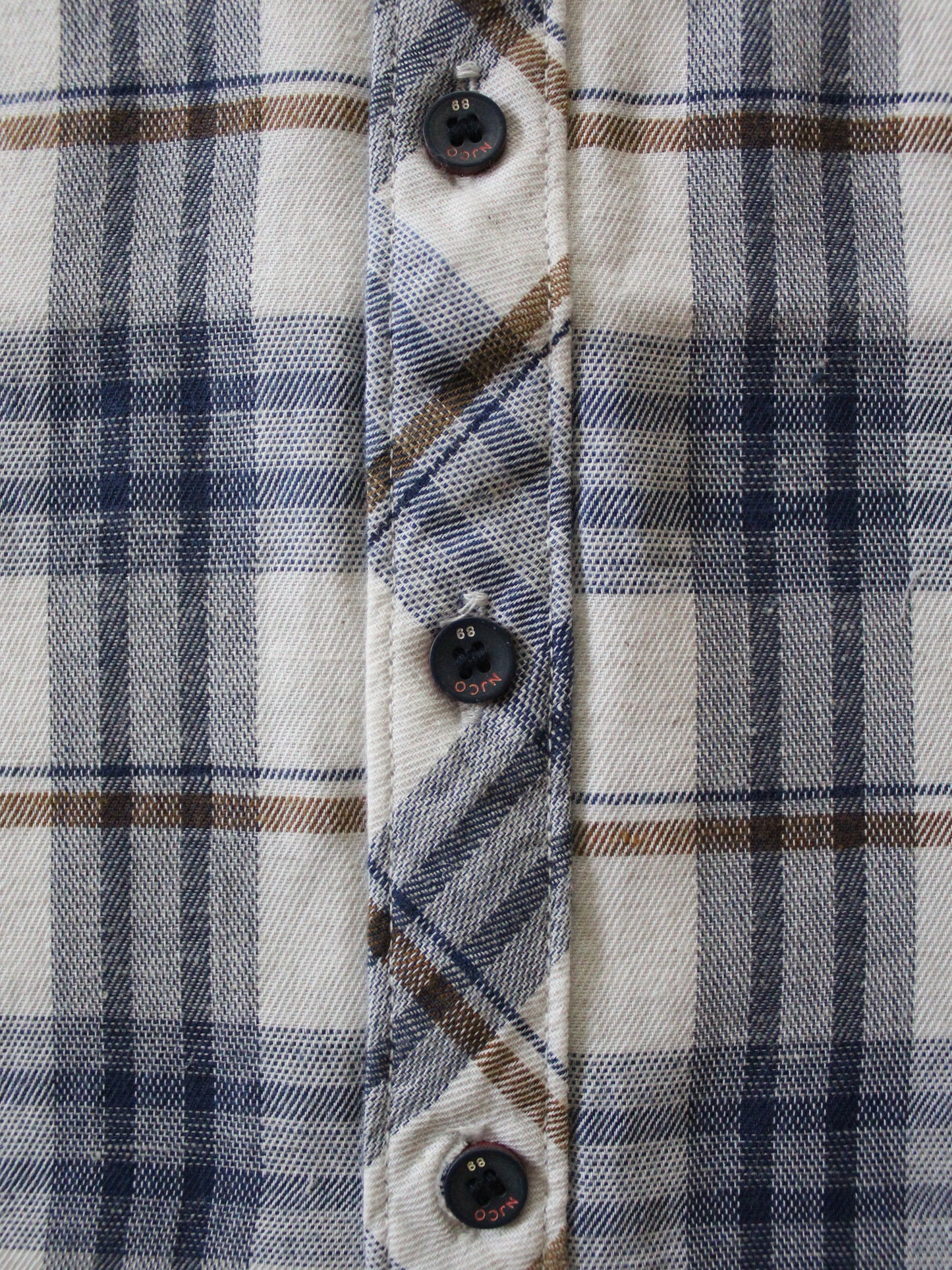 Wish Karo | Boys Checked Shirt White & Blue