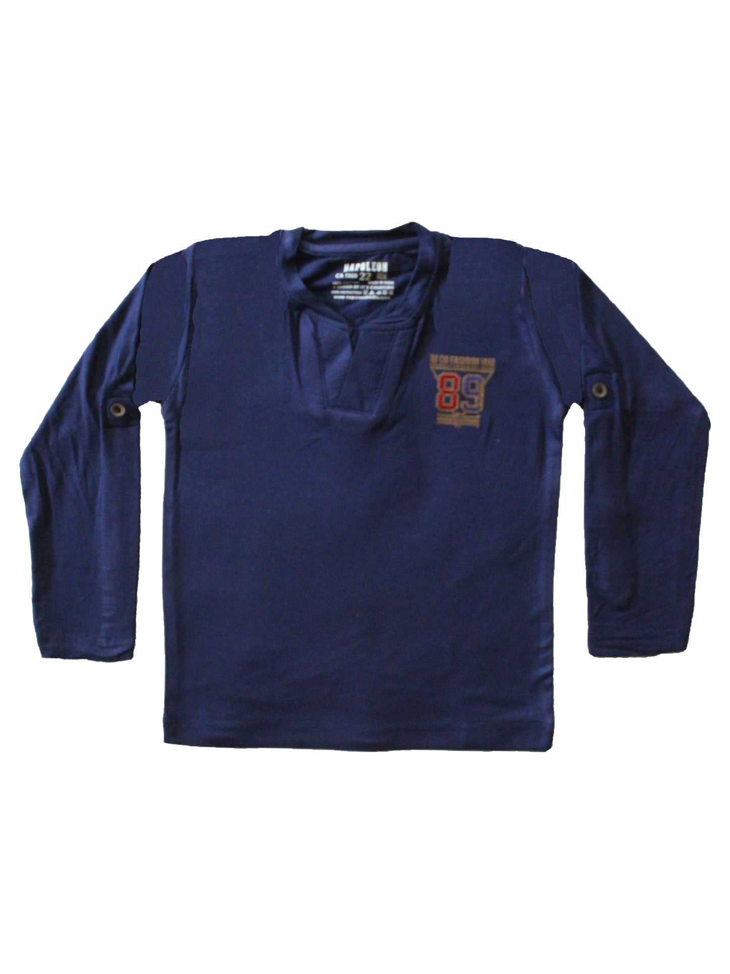Wish Karo | Boys Plain Tshirt Blue