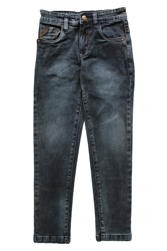 Wish Karo | Boys Blue Washed Denim Jeans