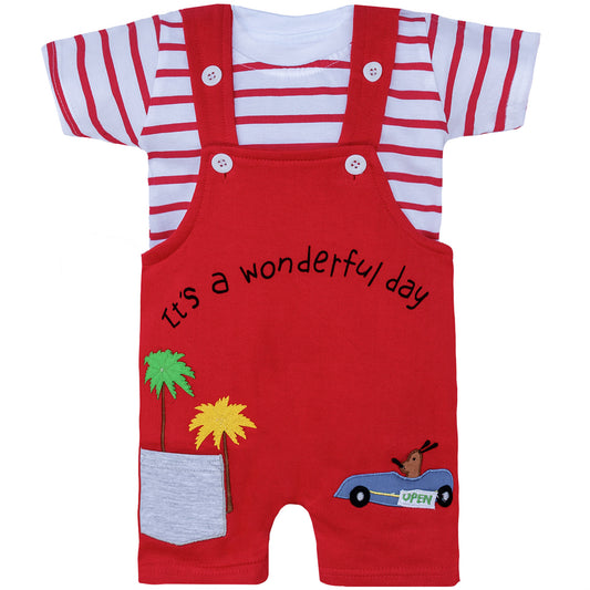 Boys Cartoon Designed Dungaree