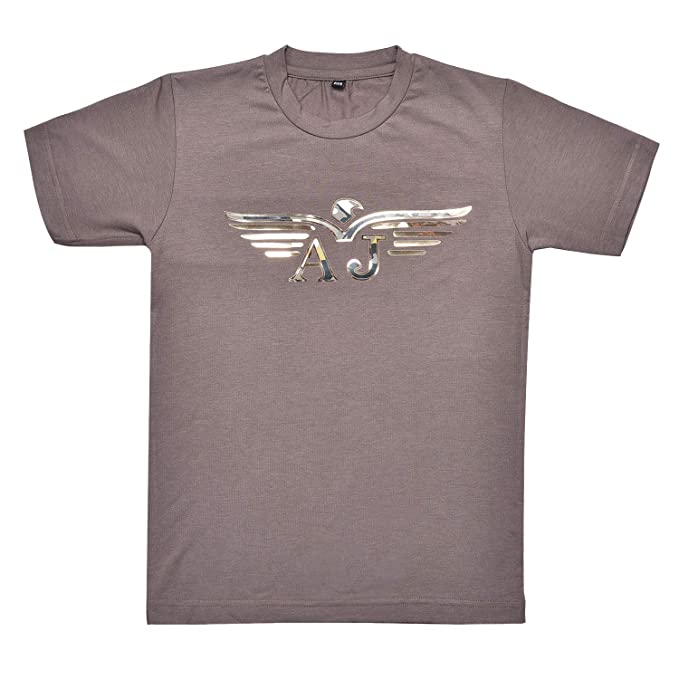 Wish Karo | Boys Plain T-Shirts Grey Color for Boys - Cotton - (T3045h)