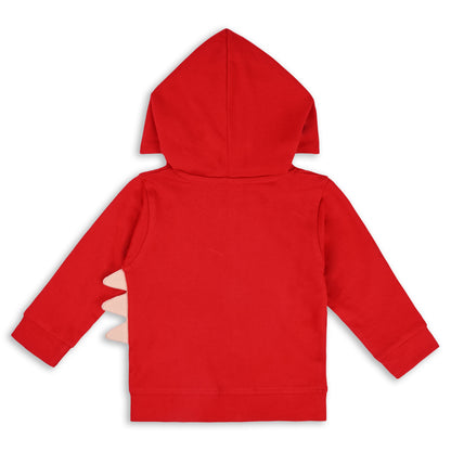 Wishkaro Unisex Cotton Applique Full Sleeve Hooded Sweatshirt-T304rd