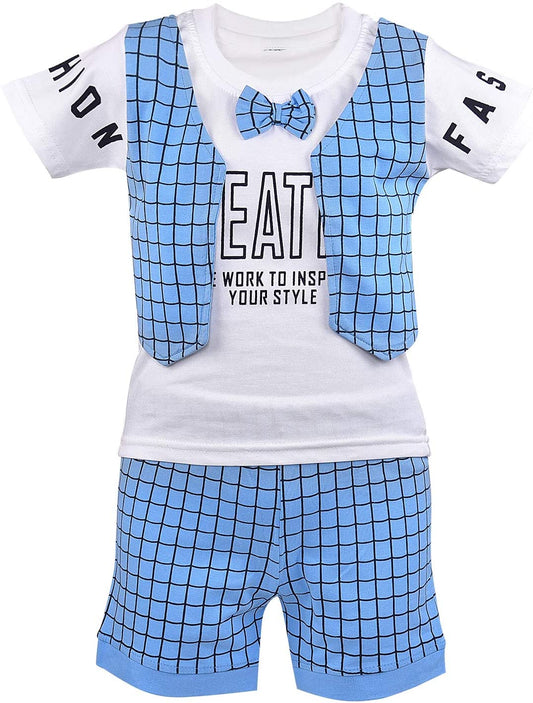 Wish Karo Unisex Clothing Sets for Boys & Baby Girls-(bt18blu)