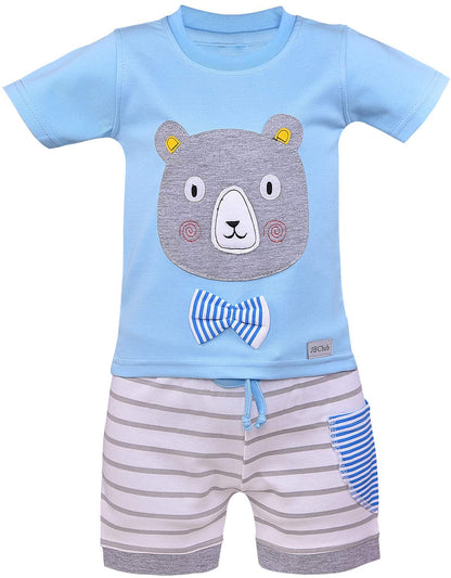 Wish Karo Unisex Clothing Sets for Boys & Baby Girls-(bt21blu)