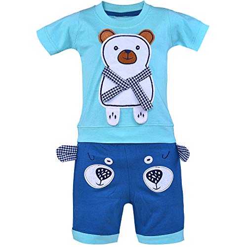 Wish Karo Unisex Clothing Sets for Baby - Boys Girls -(bt26blu)