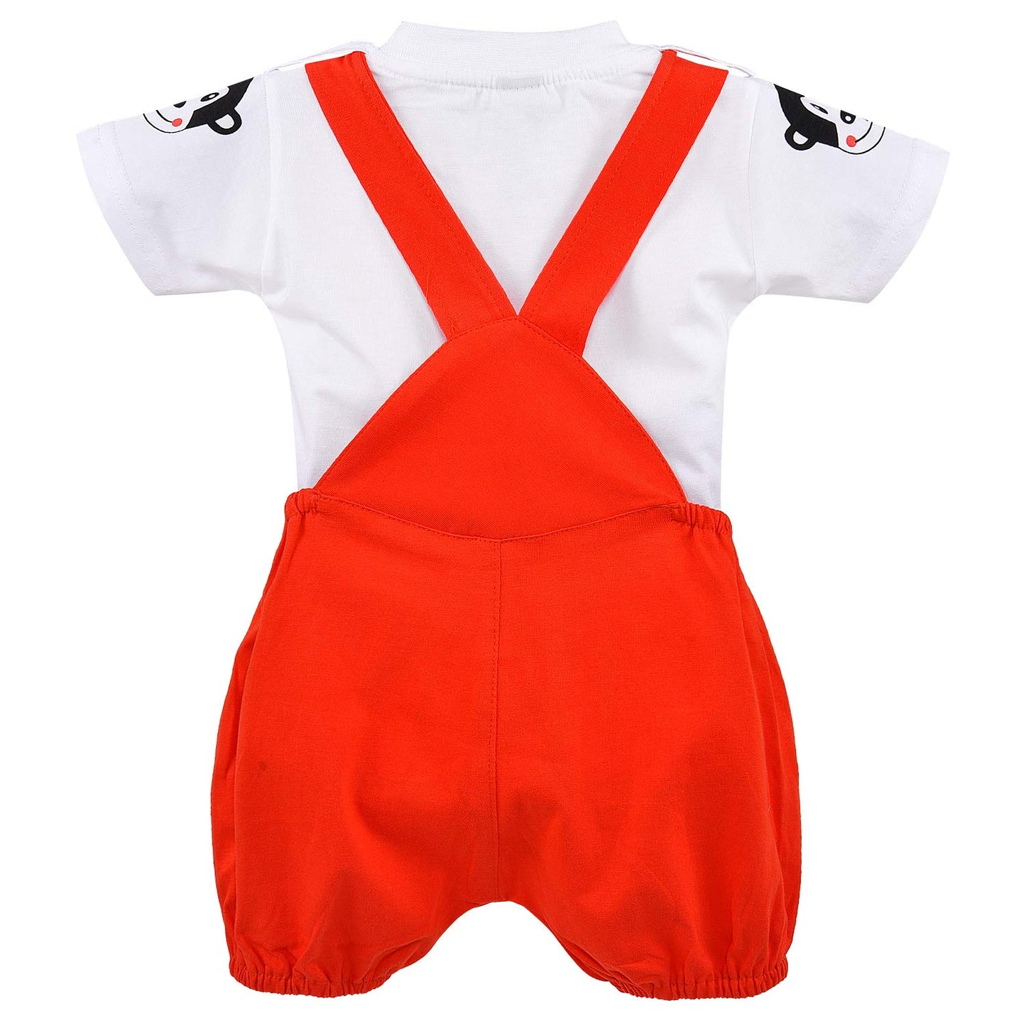 Wish Karo Kids Dungaree Dress For Baby Girls-(bt46rd)