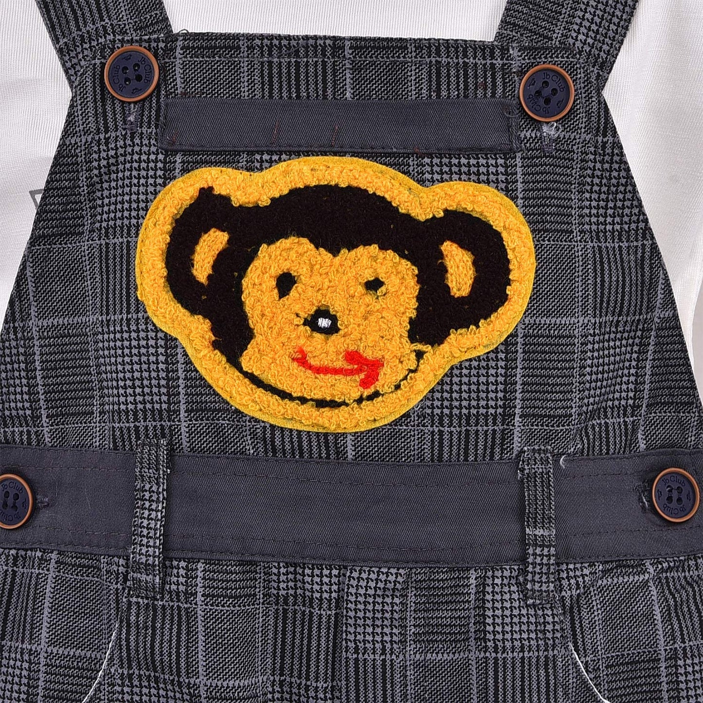 Wish Karo Baby Boys Dungaree Dress For Kids-(bt47gry)