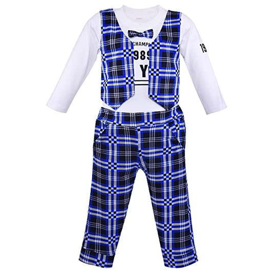 Wish Karo Baby Boys T-Shirt And Pant For Boys-(bt503blu)