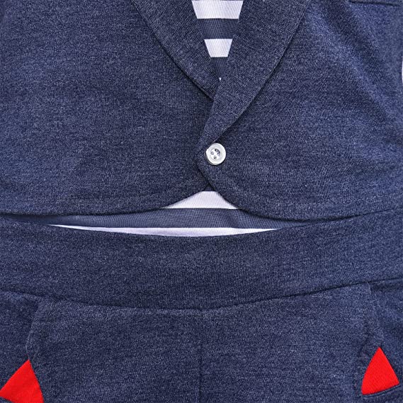Wish Karo Baby Boys T-Shirt and Pant Clothing Set For Boys-(bt505blu)